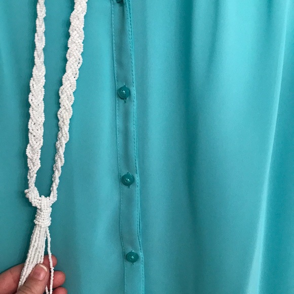 Frenchi sheer button down tunic - Picture 3 of 7